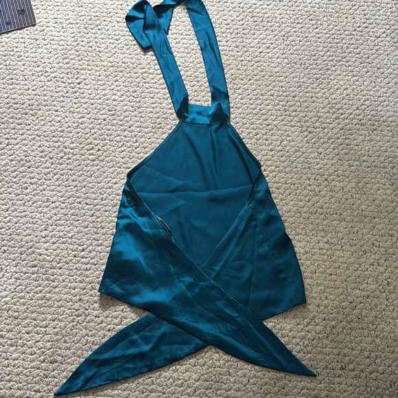 Sincerely Jules Vibrant Blue Scarf Top - Picture 2 of 4